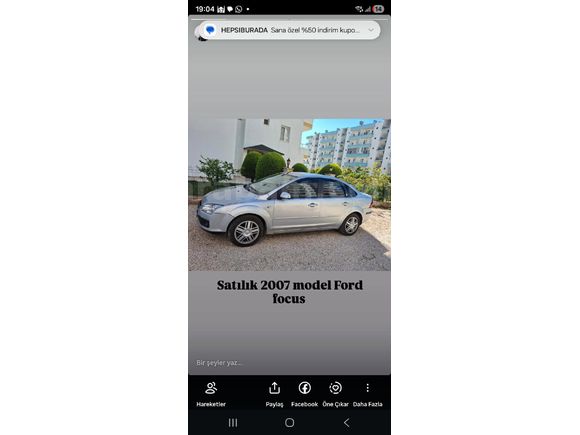 Sahibinden Ford Focus 1.6 TDCi Ghia 2007 Model