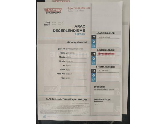 TAM OTOMATİK CORSA