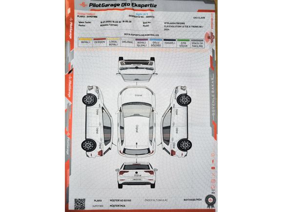2024 RENAULT CLIO HATASIZ-BOYASIZ-DEĞİŞENSİZ GSR2