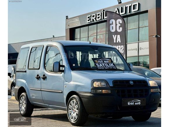 ERBİL AUTO'DAN 2005 FIAT DOBLO ÇİFT SÜRGÜ KLİMALI K.K 12 TAKSİT