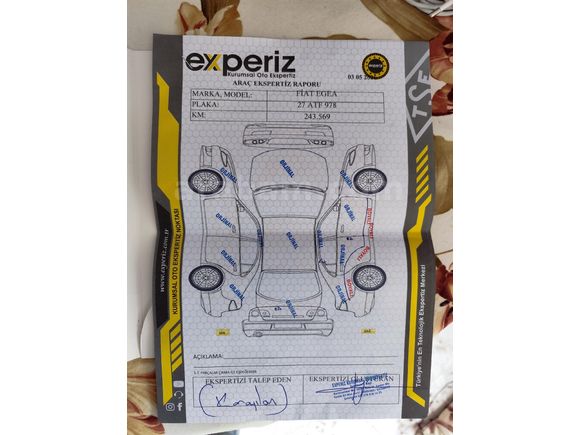 Devlet memurundan değişensiz, ağır hasar kayıtsız, 2027 muayeneli