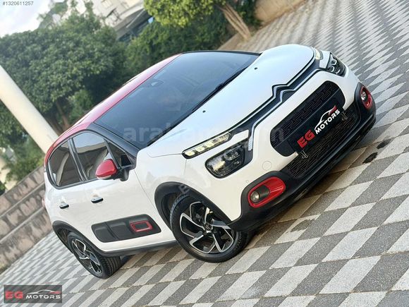 2020 CİTROEN C3 SHİNE OTOMATİK HATASIZ BOYASIZ ORJİNAL ÇİFT RENK