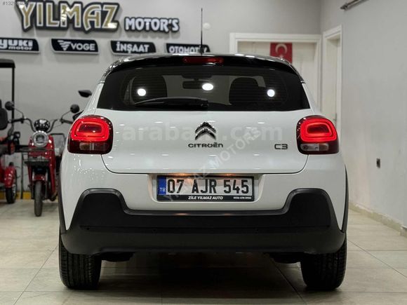 2020 + BOYASIZ + DEĞİŞENSİZ + OTOMATİK + 50 BİN KM +CİTROEN + C3