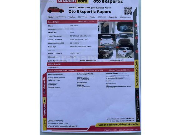2013 MODEL İ10 122 BİN KM DE EKONOMİK ARAÇ