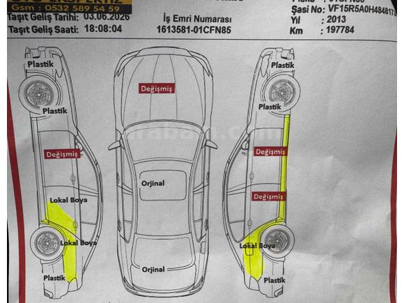 Sahibinden Renault Clio 0.9 TCe Icon 2013 Model 