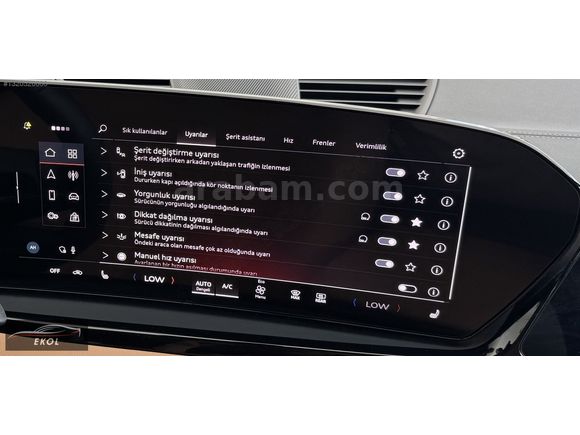 2025 A5 2.0 TFSI QUATTRO+MATRİX+360°+TABA+ISITMA+PERDE EKOL'DE