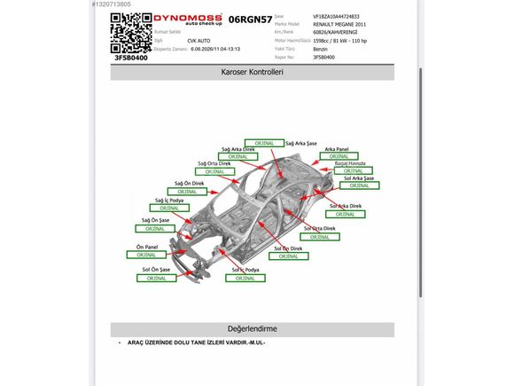 2011 RENAULT MEGANE EXPRESSION OTOMATİK 60.000KM!