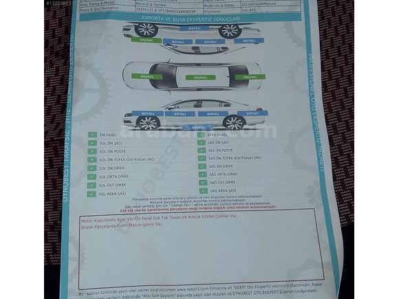 2011 MODEL - RENAULT SYMBOL - KLİMALI - DEĞİŞENSİZ
