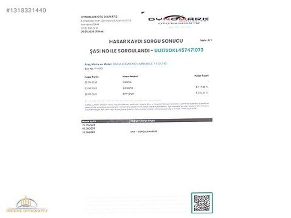 PERPA OTO / 2017 DACİA LOGAN MCV 1.5 DCİ AMBİANCE