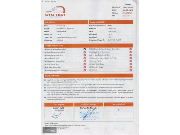 EGE BEY AUTO'DA OPEL ASTRA SEDAN 1.6 CDTI - K.K. TAKSİT