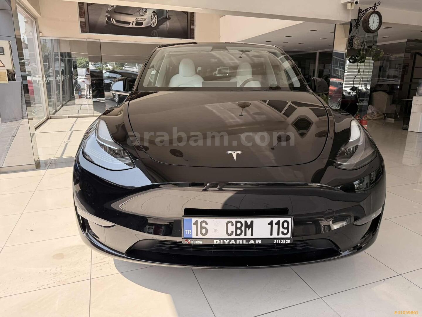 Galeriden Tesla Model Y Long Range AWD 2023 Model Bursa 11.000 km Siyah 2