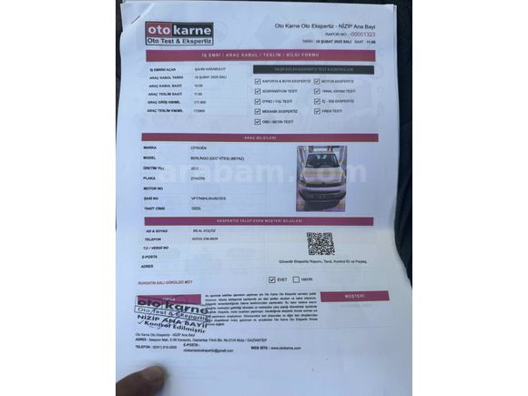 Sahibinden Citroen Berlingo 1.6 BlueHDI Selection 2017 Model 