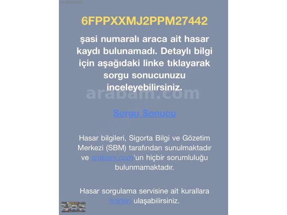 VİZYONDAN 35 BİN KM HATASIZ BOYASIZ DEĞİŞENSİZ TRAMERSİZ