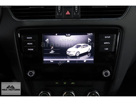 MSA-2018 SKODA OCTAVIA 1.6TDI OPTIMAL DSG SİYAH BAKIMLI EMSALSİZ