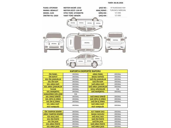 SMZ MOTORS  Renault Clio 1.3 TCe Icon 2020 Model Tekirdağ