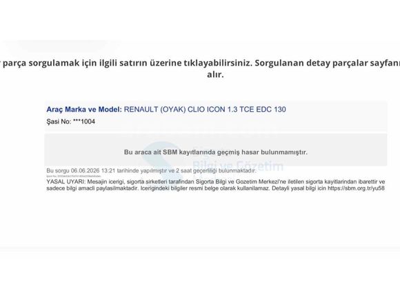 SMZ MOTORS  Renault Clio 1.3 TCe Icon 2020 Model Tekirdağ