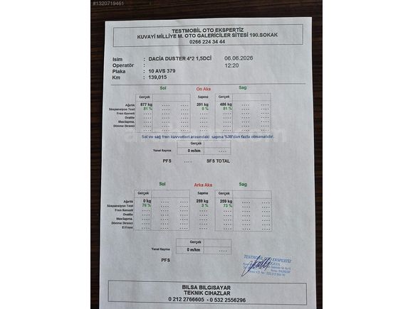 GÜLDALI'DAN 2014 MODEL 139000 KM'DE BOYASIZ LAURATE 4X2 DUSTER