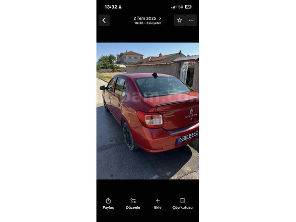 Sahibinden Renault Symbol 1.2 Joy 2013 Model 
