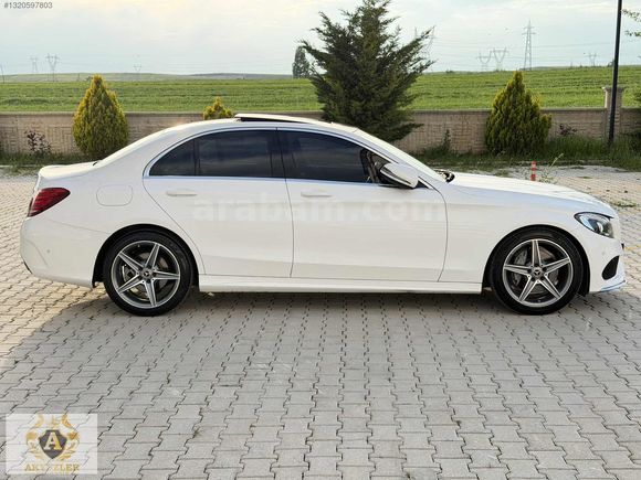 2017 Boyasız 64Km Mercedes C200d Amg İmza Seri Cam Tavan+G.Görüş