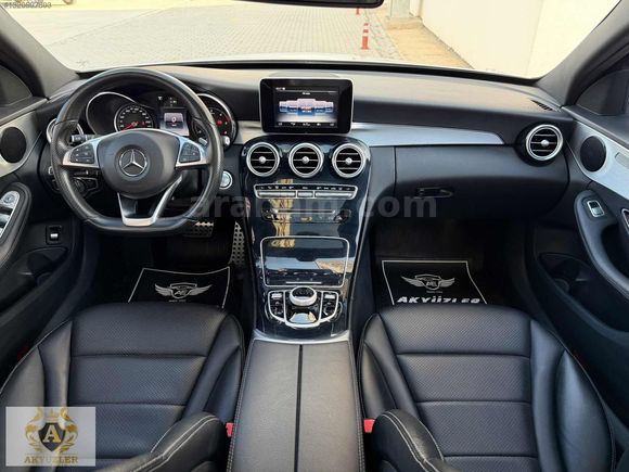 2017 Boyasız 64Km Mercedes C200d Amg İmza Seri Cam Tavan+G.Görüş