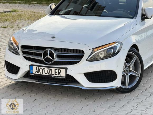 2017 Boyasız 64Km Mercedes C200d Amg İmza Seri Cam Tavan+G.Görüş
