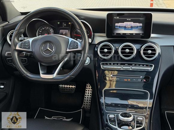 2017 Boyasız 64Km Mercedes C200d Amg İmza Seri Cam Tavan+G.Görüş