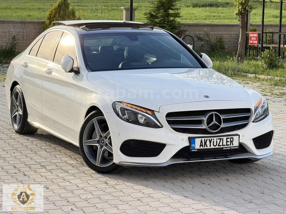 2017 Boyasız 64Km Mercedes C200d Amg İmza Seri Cam Tavan+G.Görüş