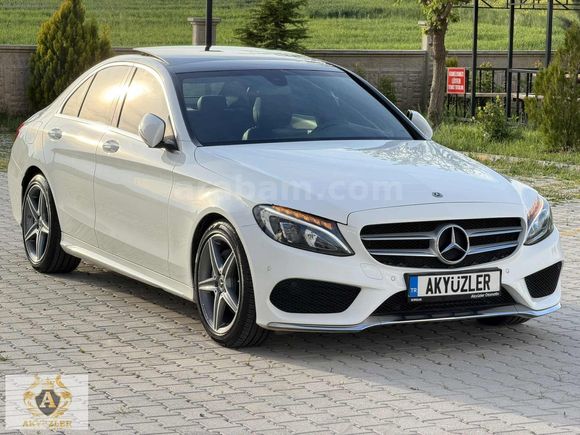 2017 Boyasız 64Km Mercedes C200d Amg İmza Seri Cam Tavan+G.Görüş
