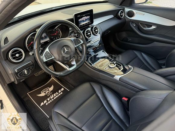 2017 Boyasız 64Km Mercedes C200d Amg İmza Seri Cam Tavan+G.Görüş