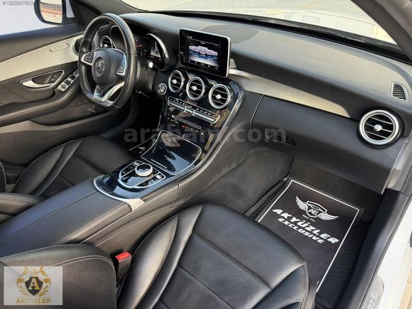2017 Boyasız 64Km Mercedes C200d Amg İmza Seri Cam Tavan+G.Görüş