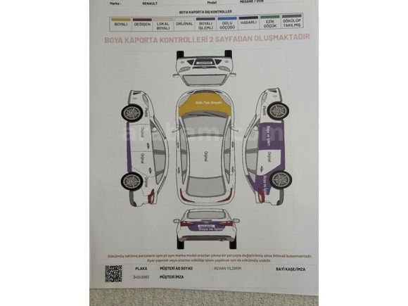 Sahibinden Renault Megane 1.5 dCi Touch 2018 Model 