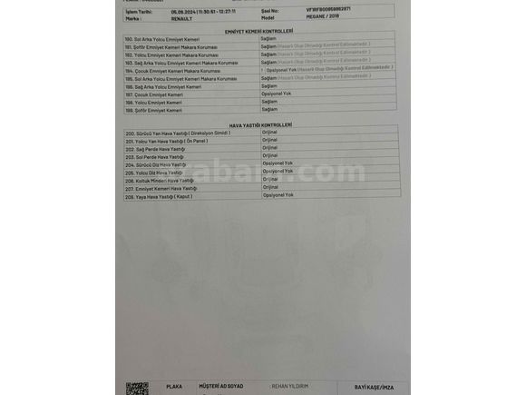 Sahibinden Renault Megane 1.5 dCi Touch 2018 Model 