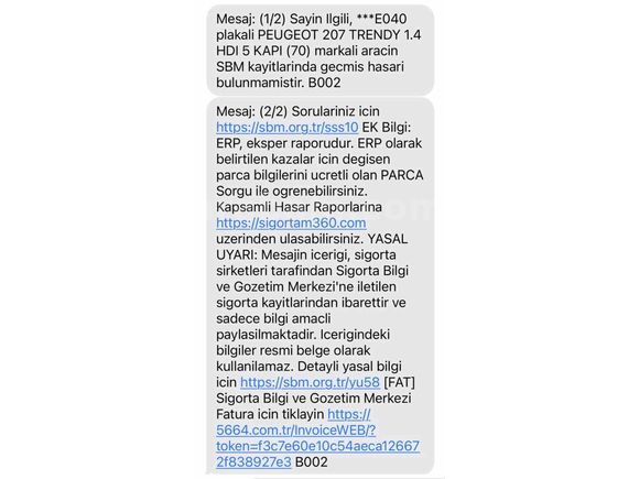 SAHİBİNDEN 178BİN KM HATASIZ 207 1.4HDİ