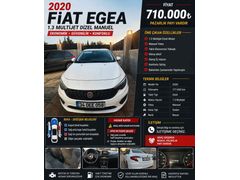 Sahibinden Fiat Egea 1.3 Multijet Easy 2020 Model 