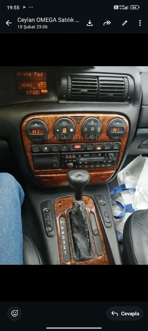 Sahibinden Opel Omega 2.5 CD 1998 Model Konya 261.000 km Füme 4