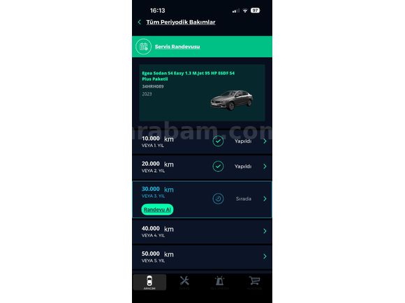 Sahibinden Fiat Egea 1.3 Multijet Easy Plus 2023 Model