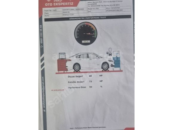 Sahibinden Renault Clio 1.2 Joy 2014 Model 