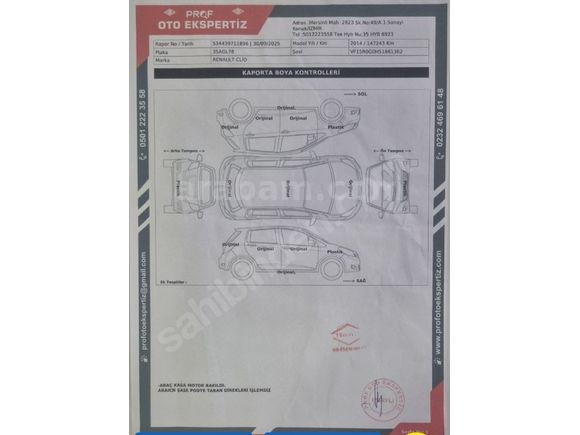 Sahibinden Renault Clio 1.2 Joy 2014 Model 
