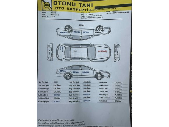 Sahibinden Renault Scenic 1.6 Privilege 2004 Model 