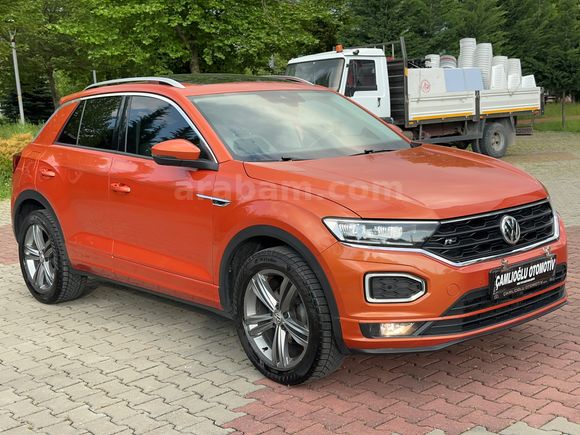 2019 T-ROC 1.5 R-LİNE-BOYASIZ-1 DEĞİŞEN-CAM TAVAN-18 AY TAKSİT-