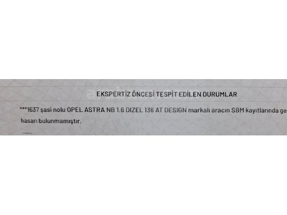 Sahibinden Opel Astra 1.6 CDTI Design 2017 Model