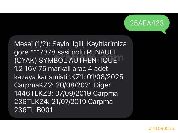 SON !2012 Renault Symbol 1.2 16V LPG|Düşük KM|Değişensiz