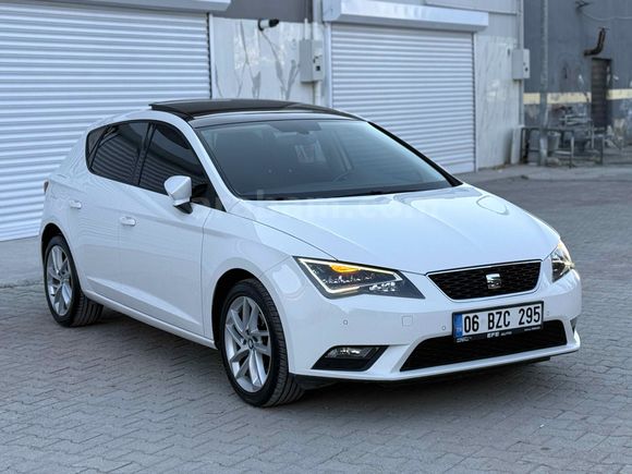 HATASIZ&BOYASIZ-2016 MODEL SEAT LEON 1.6 TDİ DSG STYLE  CAM TAVAN+LED KREDİ KARTINA 12 TAKSİT OLUR
