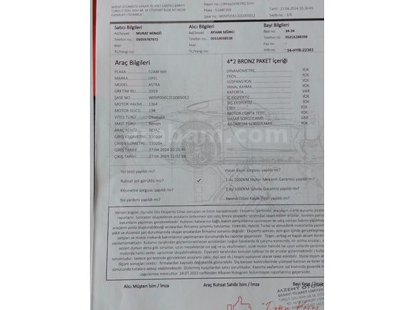 Sahibinden Opel Astra 1.4 T Edition Plus 2019 Model 