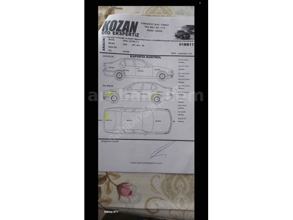 DEĞİŞENSİZ DÜŞÜK KM'Lİ 2000 MODEL ASTRA 