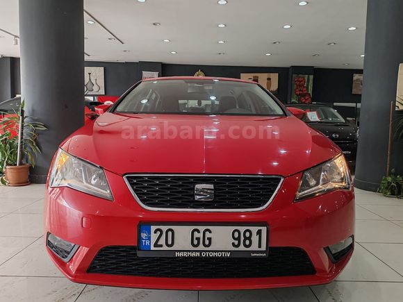 2013 SEAT LEON 1.6 DİZEL MANUEL CR STYLE KIRMIZI *140 BİN KM*