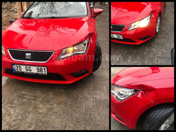 2013 SEAT LEON 1.6 DİZEL MANUEL CR STYLE KIRMIZI *140 BİN KM*
