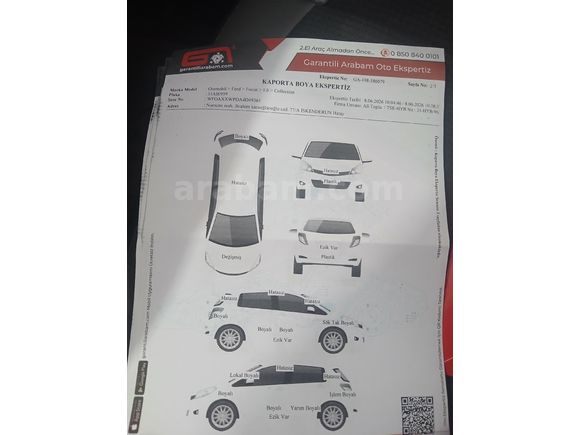 Sahibinden Ford Focus 1.6 Collection 2005 Model