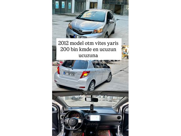 Sahibinden Toyota Yaris 1.33 Fun 2012 Model 06 CHP 636 TR'NİN EN UCUZUDUR.