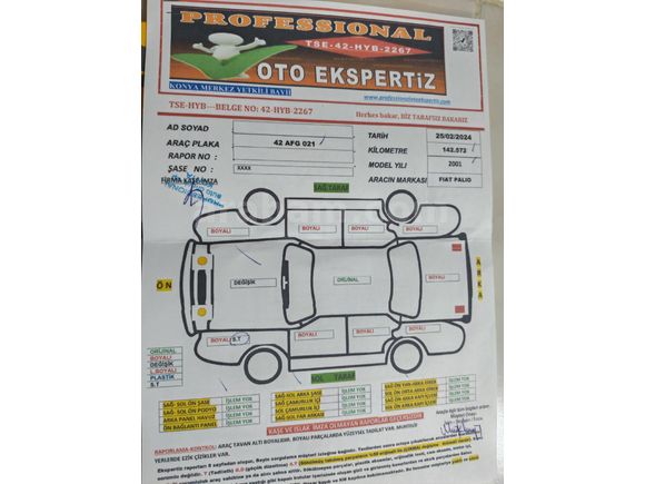 Sahibinden Fiat Palio 1.2 EL 2001 Model